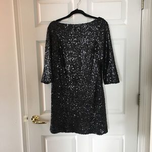 Jessica Simpson 3/4 sleeve sequins party dress